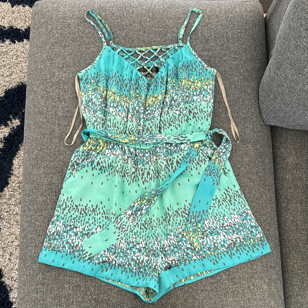 MetroPark Black Romper in Small